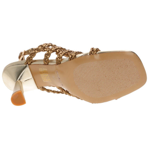 Sandalo Donna MINERVA in laminato Dark gold EMANUELLE VEE- Francavilla Moda