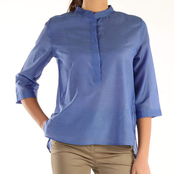 Blusa Donna con bottoncini Cobalto EMME MARELLA- Francavilla Moda
