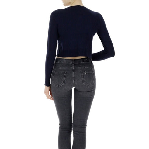 Cardigan Donna RINATO in viscosa a girocollo Blu EMME MARELLA- Francavilla Moda