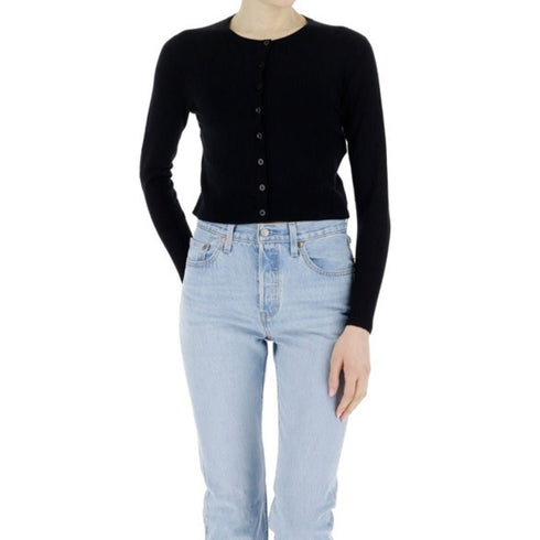 Cardigan Donna RINATO in viscosa a girocollo Nero EMME MARELLA- Francavilla Moda