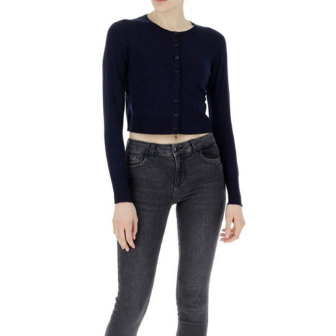 Cardigan Donna RINATO in viscosa a girocollo Blu EMME MARELLA- Francavilla Moda