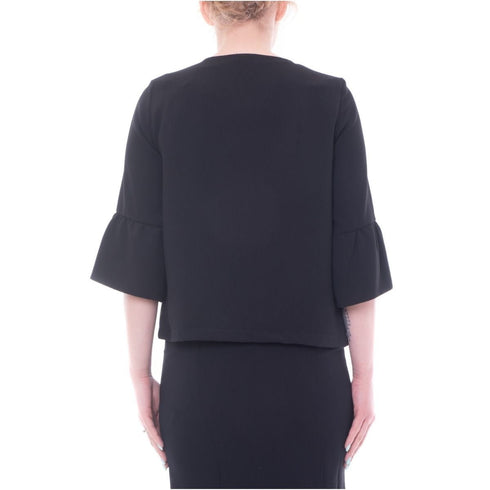 Giacca Donna DOPPIA a campana con gancetto Nero EMME MARELLA- Francavilla Moda