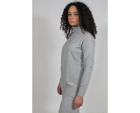 Lupetto Donna Accenni dal design oversize Grigio Emme Marella- Francavilla Moda