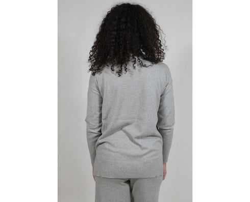 Lupetto Donna Accenni dal design oversize Grigio Emme Marella- Francavilla Moda