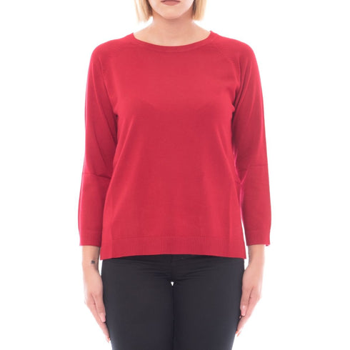 Maglia a girocollo con maniche lunghe Rosso EMME MARELLA- Francavilla Moda