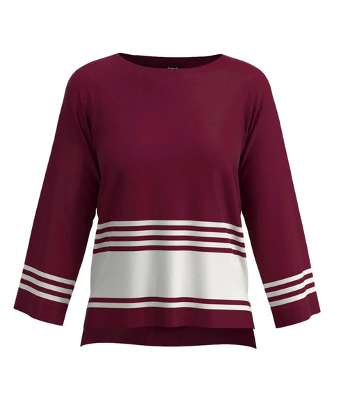 Maglia a girocollo con maniche lunghe Bordeaux EMME MARELLA- Francavilla Moda