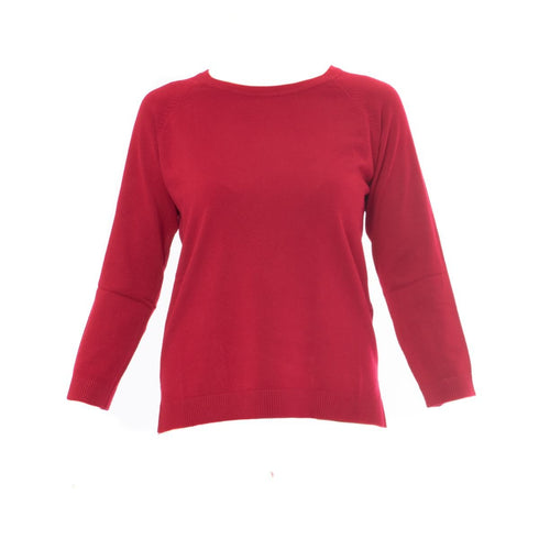 Maglia a girocollo con maniche lunghe Rosso EMME MARELLA- Francavilla Moda