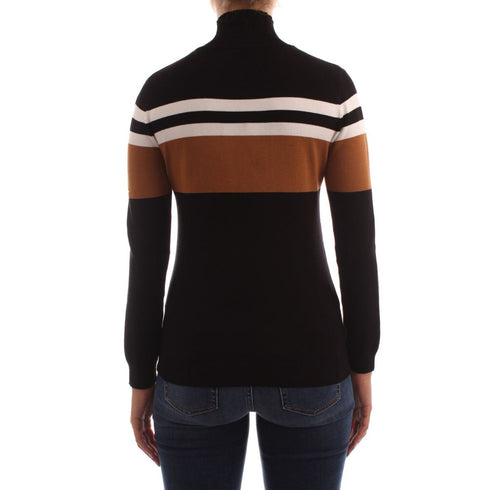 Maglia dolcevita slim in viscosa stretch Nero EMME MARELLA- Francavilla Moda