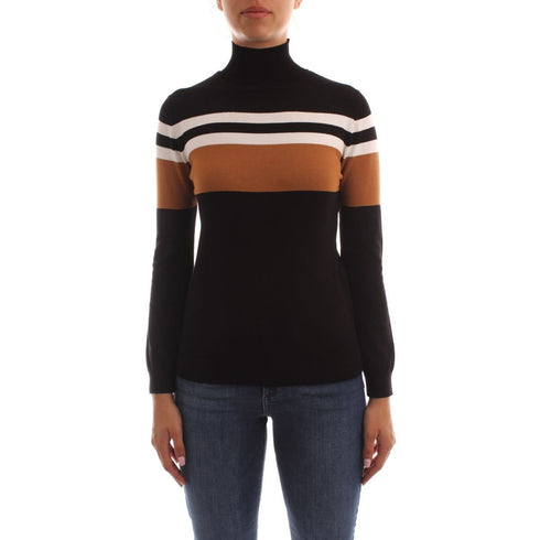 Maglia dolcevita slim in viscosa stretch Nero EMME MARELLA- Francavilla Moda