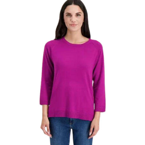 Emme Marella Maglia Maglia Donna modello girocollo Ciclamino - Francavilla Moda