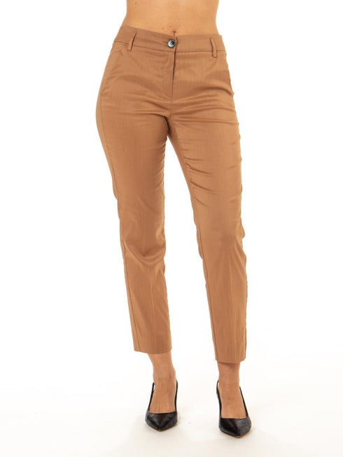 Pantalone Donna in tela leggera Tabacco EMME MARELLA- Francavilla Moda