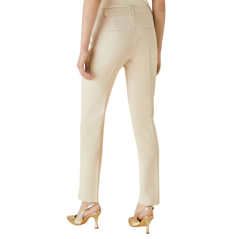 Emme Marella Pantaloni Pantalone Donna in tessuto tecnico Avorio - Francavilla Moda