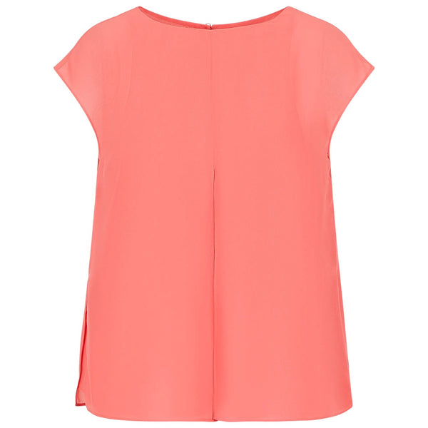 Blusa donna con effetto doppiato Salmone Emporio Armani- Francavilla Moda
