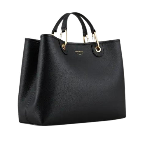 Borsa a mano MyEA Bag stampa cervo Nero EMPORIO ARMANI- Francavilla Moda