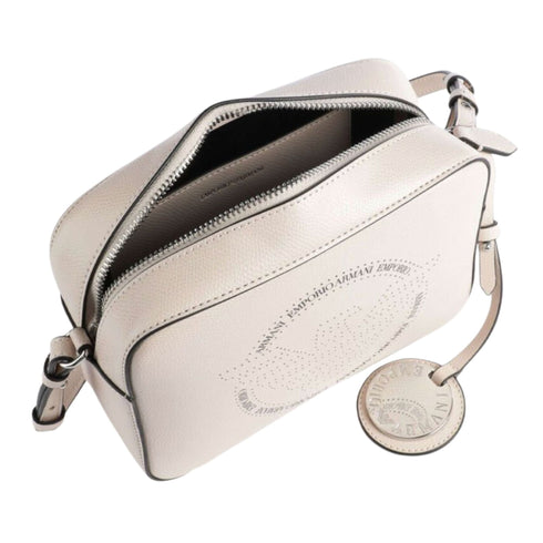 Borsa Donna a tracolla con logo Beige Emporio Armani- Francavilla Moda
