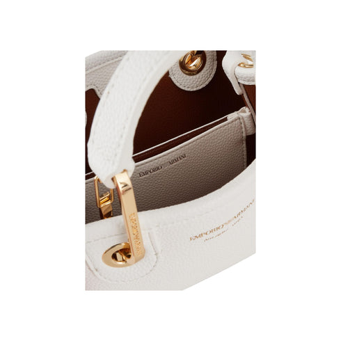 Emporio Armani Borsa a mano Borsa Donna mini modello MyEA Bianco cuoio - Francavilla Moda