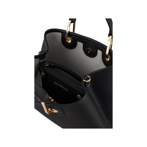 Emporio Armani Borsa a mano Borsa Donna shopper piccola modello MyEA Nero argento - Francavilla Moda