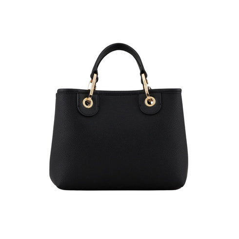 Emporio Armani Borsa a mano Borsa Donna shopper piccola modello MyEA Nero argento - Francavilla Moda