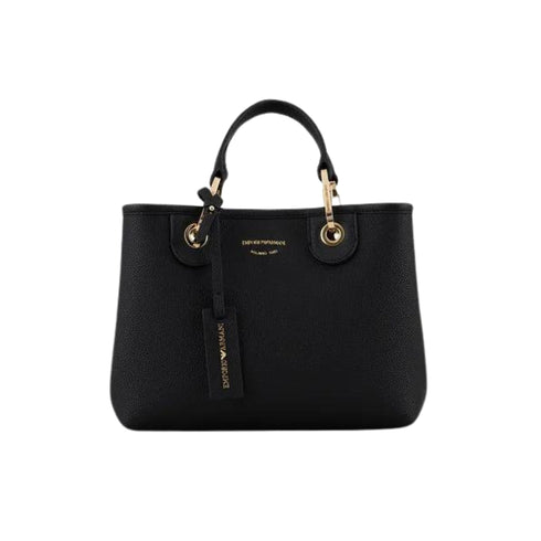 Emporio Armani Borsa a mano Borsa Donna shopper piccola modello MyEA Nero argento - Francavilla Moda