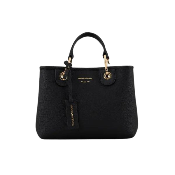 Emporio Armani Borsa a mano Borsa Donna shopper piccola modello MyEA Nero argento - Francavilla Moda