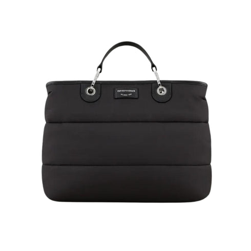 Borsa Shopper MyEA bag in nylon Nero EMPORIO ARMANI- Francavilla Moda