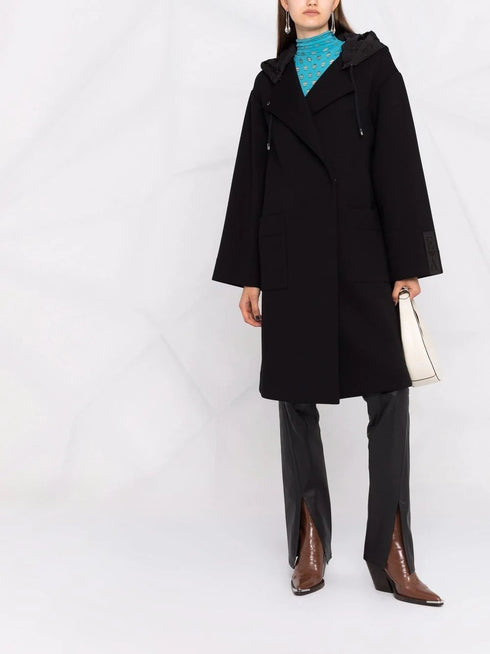 Cappotto Donna 6K2L6E2JXGZ con coulisse Nero EMPORIO ARMANI- Francavilla Moda