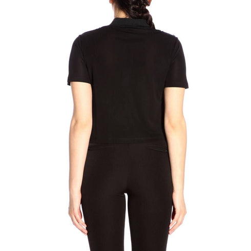 Casacca Donna con paillettes e maniche corte Nero EMPORIO ARMANI- Francavilla Moda