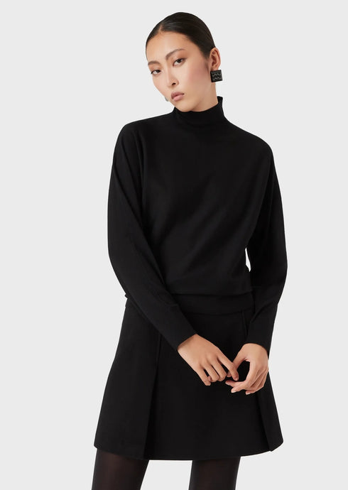 Dolcevita Donna 6K2MTL2M06Z maniche a sbuffo Nero EMPORIO ARMANI- Francavilla Moda