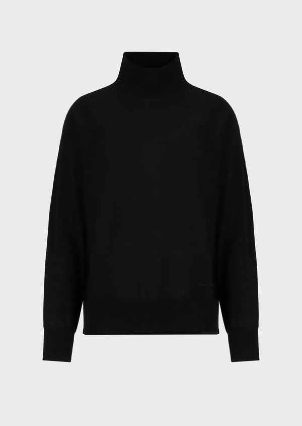 Dolcevita Donna 6K2MTL2M06Z maniche a sbuffo Nero EMPORIO ARMANI- Francavilla Moda