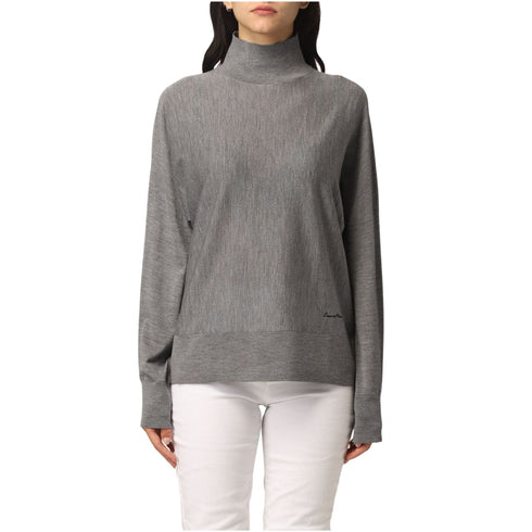 Dolcevita Donna con maniche a sbuffo Grigio EMPORIO ARMANI- Francavilla Moda