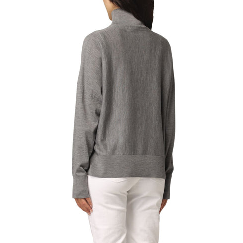 Dolcevita Donna con maniche a sbuffo Grigio EMPORIO ARMANI- Francavilla Moda