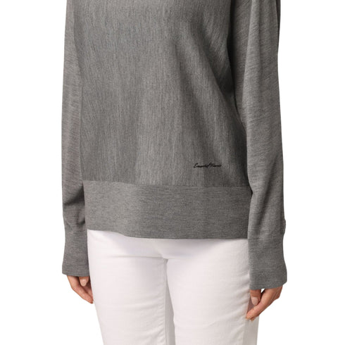 Dolcevita Donna con maniche a sbuffo Grigio EMPORIO ARMANI- Francavilla Moda