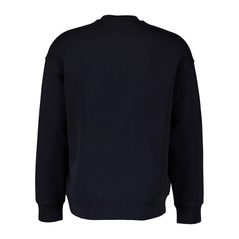 Felpa Uomo con logo stampato Blu avio EMPORIO ARMANI- Francavilla Moda