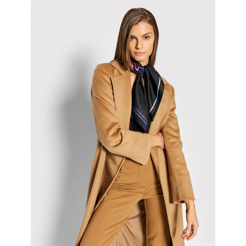 Foulard Donna in seta con firma brand Nero EMPORIO ARMANI- Francavilla Moda