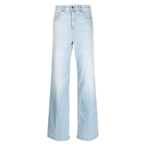 Jeans Donna largo a cinque tasche Denim Chiaro EMPORIO ARMANI- Francavilla Moda