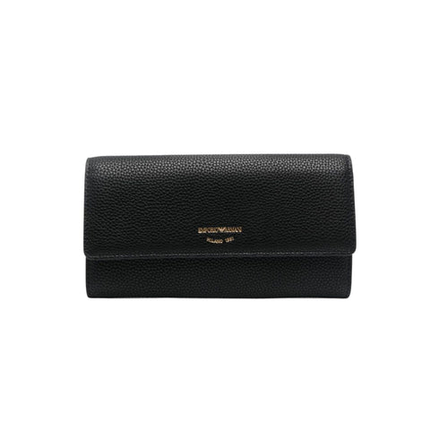 Portafoglio Donna con patta Nero Emporio Armani- Francavilla Moda