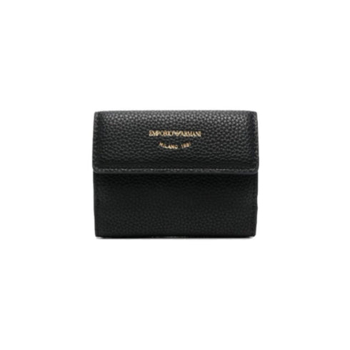 Emporio Armani Portafogli Portafoglio Donna modello MyEA in ecopelle bottalata Nero - Francavilla Moda