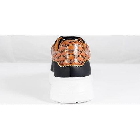 Scarpa Donna X3X024XM702 retro monogram Nero EMPORIO ARMANI- Francavilla Moda