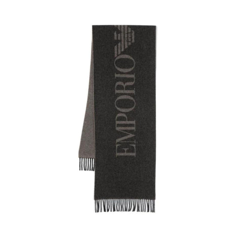 Sciarpa Uomo con logo a contrasto Moro Emporio Armani- Francavilla Moda