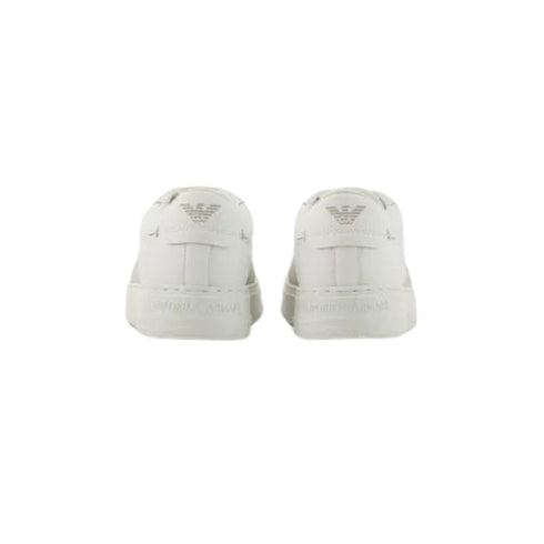 Emporio Armani Sneakers Sneakers Uomo con dettaglio logato in contrasto Bianco beige P24-EMPORIO ARMANIX4X570XN840-T850-40 - Francavilla Moda