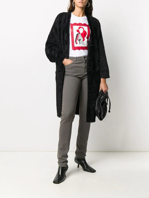 T-Shirt Donna con stampa grafica Bianco Emporio Armani- Francavilla Moda