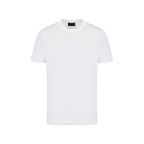 Emporio Armani T-Shirt T-shirt Uomo con logo in rilievo ton sur ton Bianco - Francavilla Moda