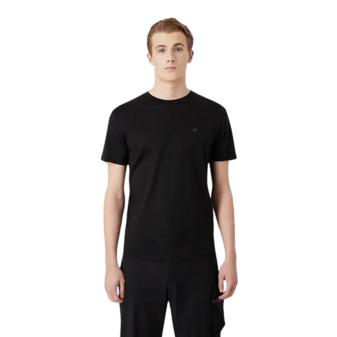 T-shirt Uomo con logo tono su tono Nero EMPORIO ARMANI- Francavilla Moda
