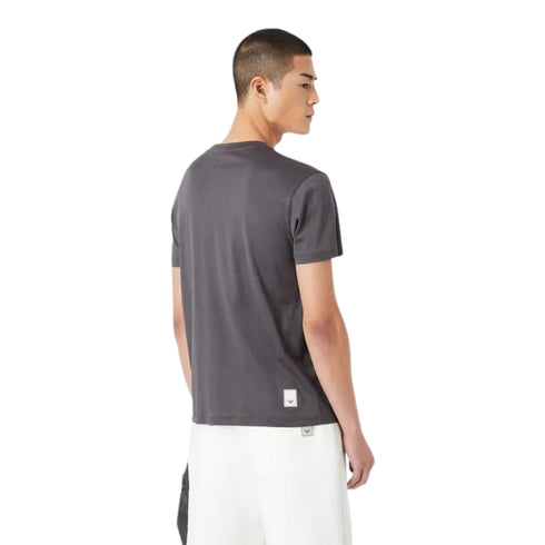 T-shirt Uomo con logo tono su tono Grigio EMPORIO ARMANI- Francavilla Moda