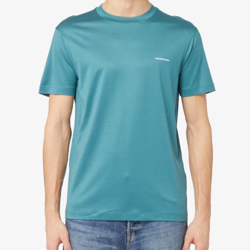 Emporio Armani T-shirt T-shirt Uomo con micro logo lettering sul petto Ottanio P24-EMPORIO ARMANI8N1TD81JUVZ-0779-S - Francavilla Moda