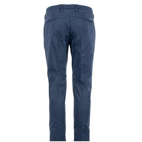 Pantalone Uomo slim con logo in metallo Blu ENTRE AMIS- Francavilla Moda
