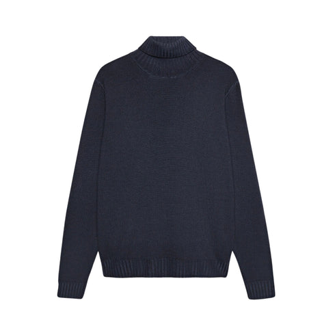 Ferrante Pullover Dolcevita Uomo lavorato a due fili Blu chiaro A22-FERRANTE48G37801-9-48 - Francavilla Moda