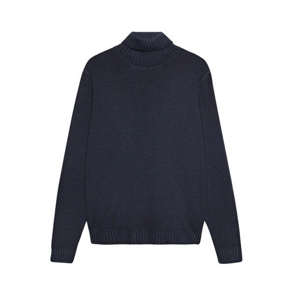 Ferrante Pullover Dolcevita Uomo lavorato a due fili Blu chiaro A22-FERRANTE48G37801-9-48 - Francavilla Moda