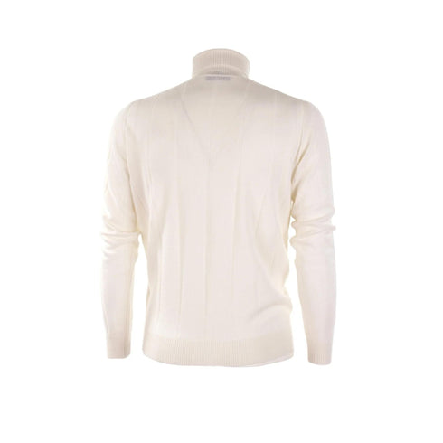 Maglia Uomo dolcevita a coste piatte Bianco FERRANTE- Francavilla Moda