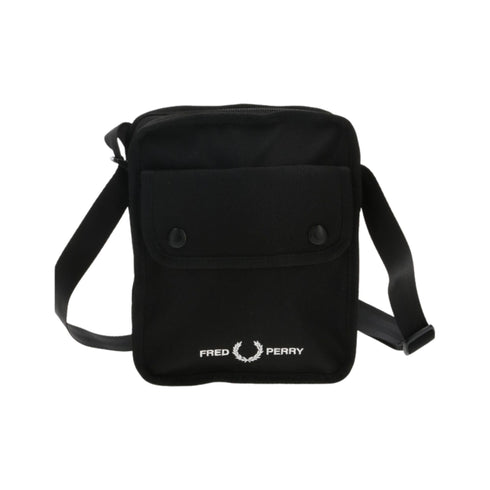 Borsa Uomo a tracolla Branded Side Bag Nero FRED PERRY- Francavilla Moda